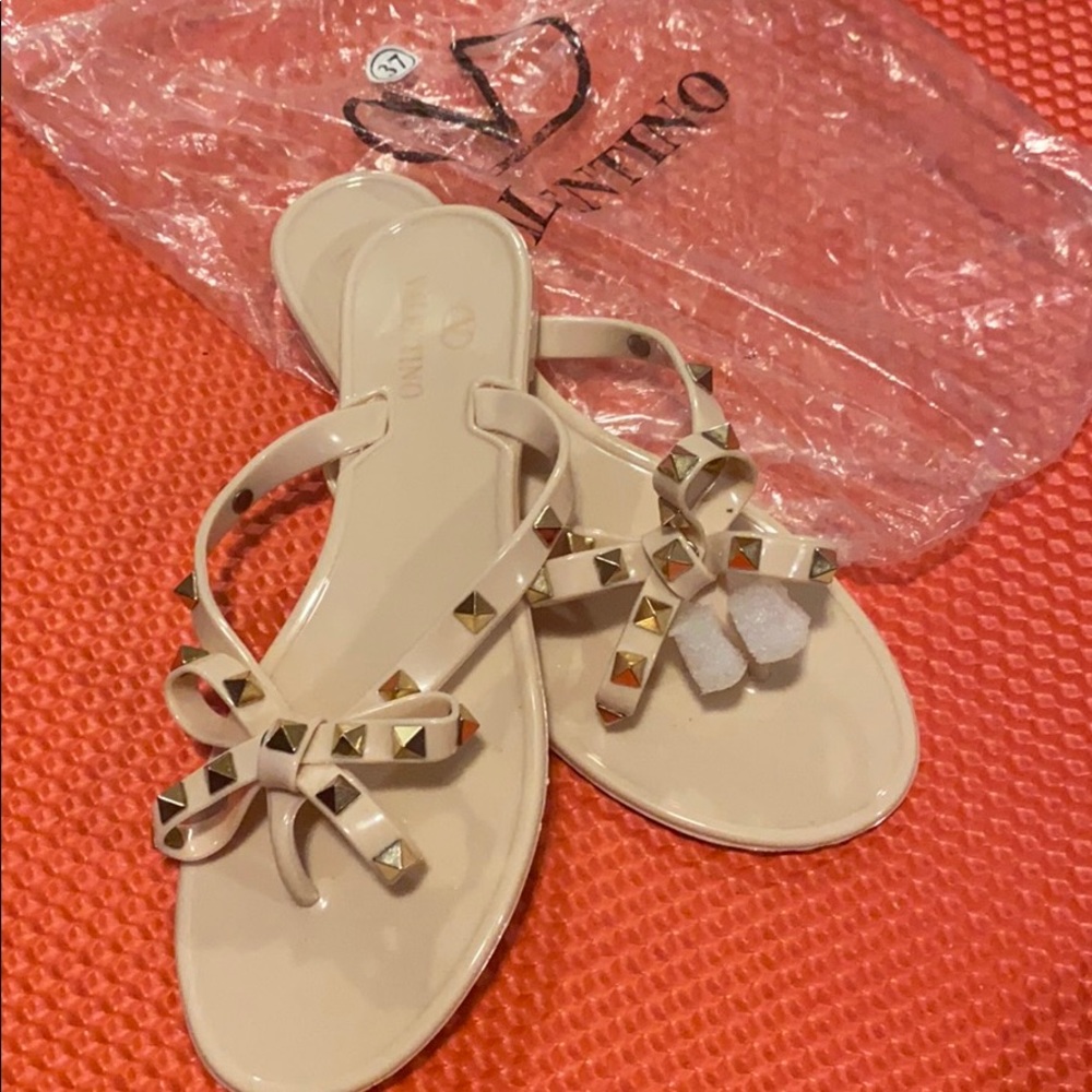 Valentino dupe rock stud jelly sandals